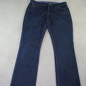 WRANGLER Q-BABY Sz 16 No Gap Comfort Waistband Dark Dynasty Ultimate Riding Jean